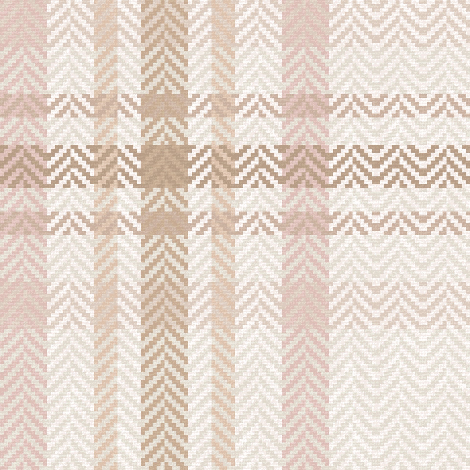 Heritage Plaid Wallpaper in Blush shown close up.