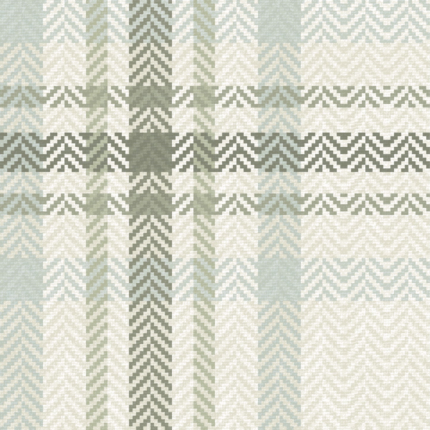 Heritage Plaid Wallpaper in Sage shown close up.