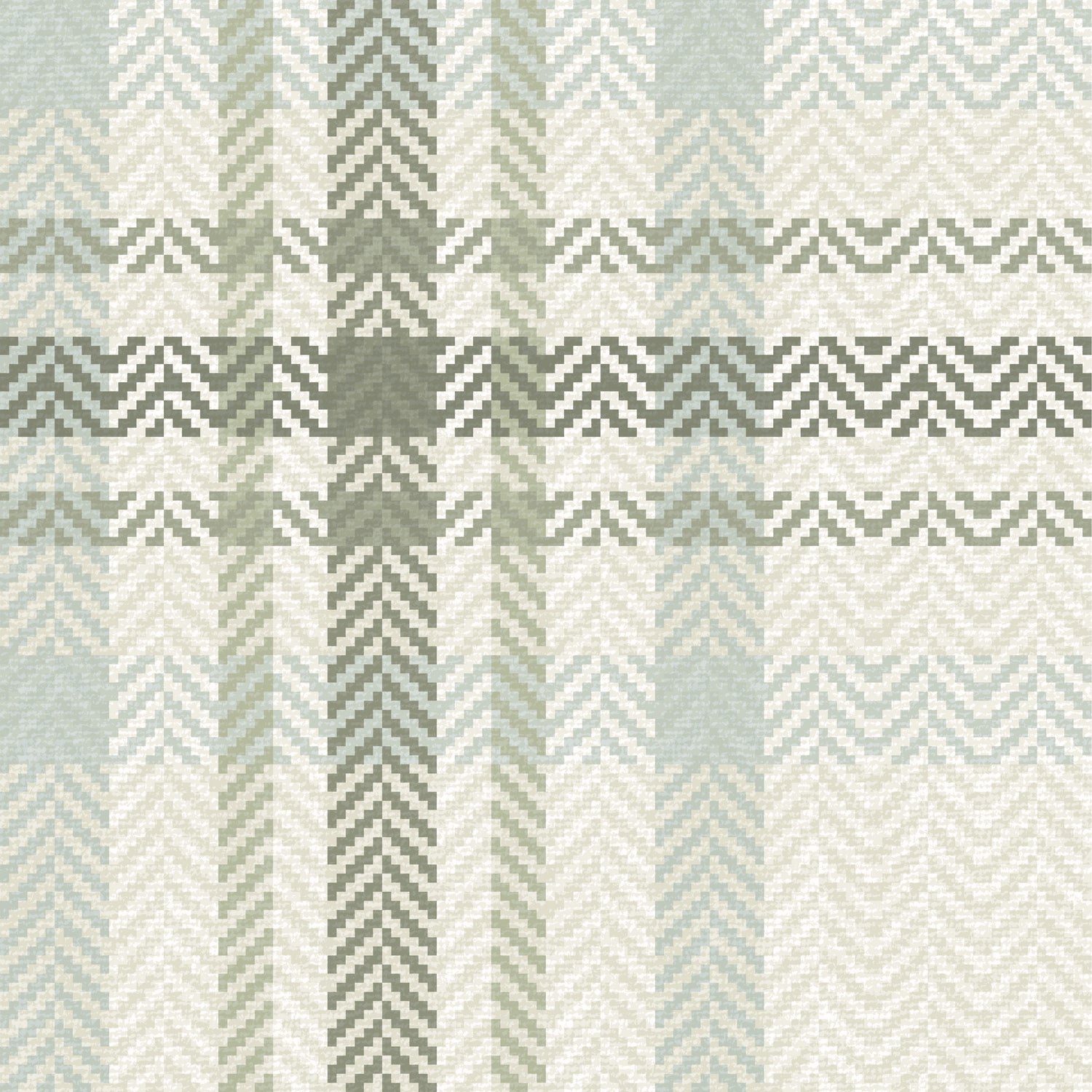 Heritage Plaid Wallpaper in Sage shown close up.