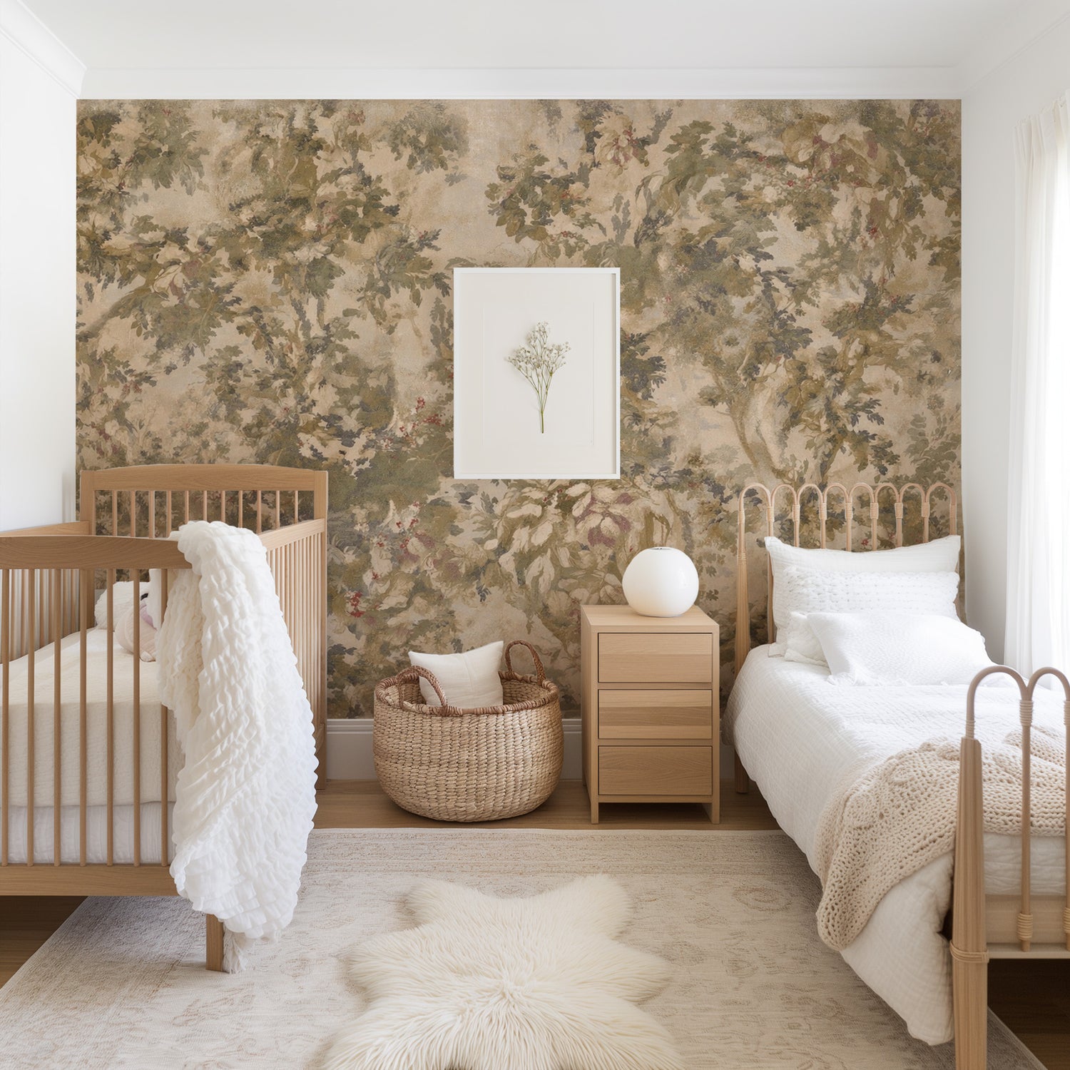 Hidden Grove Wallpaper Mural shown in a kids bedroom.