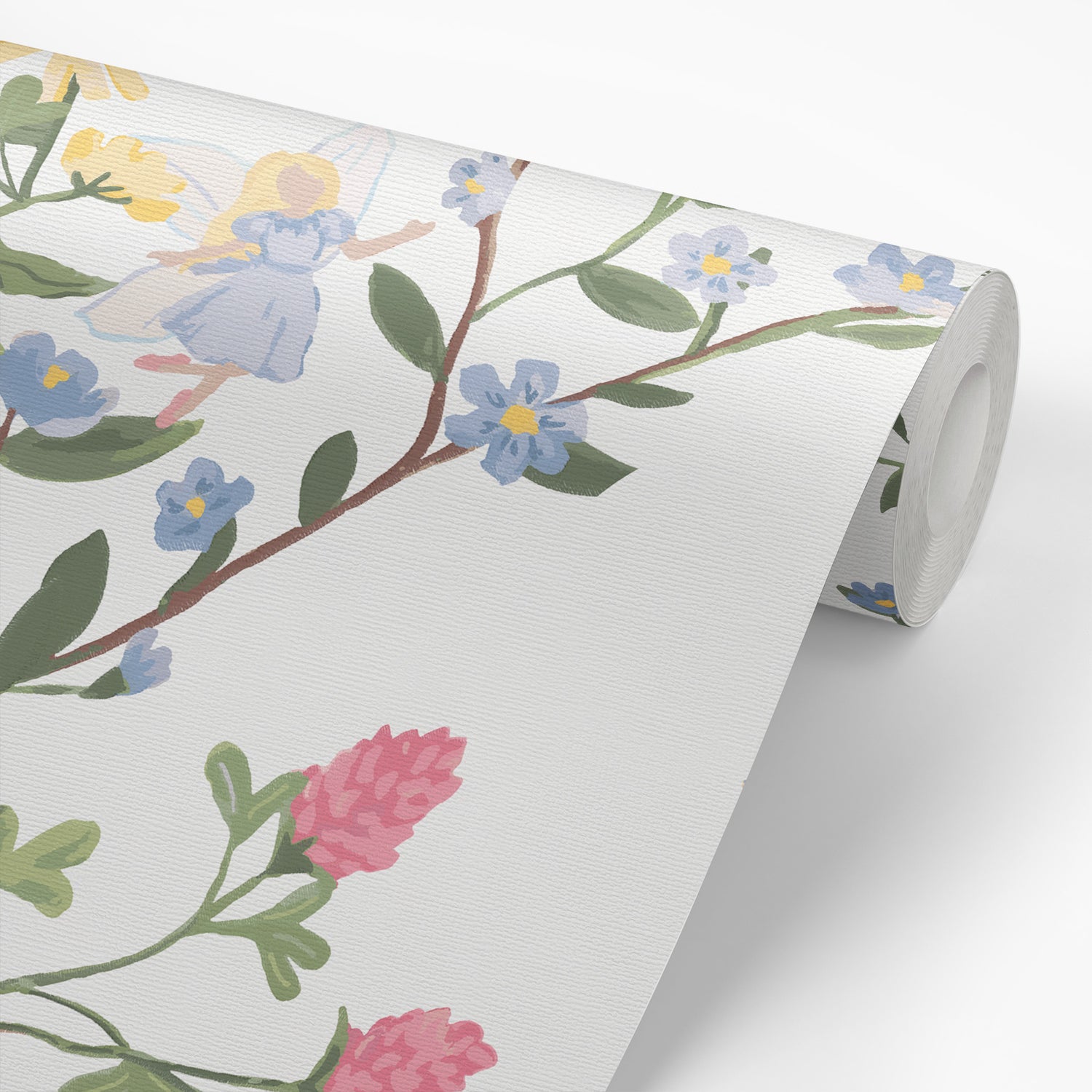 Wallpaper Planel close up Playroom featuring- Fairy Tale Wallpaper - a floral pattern