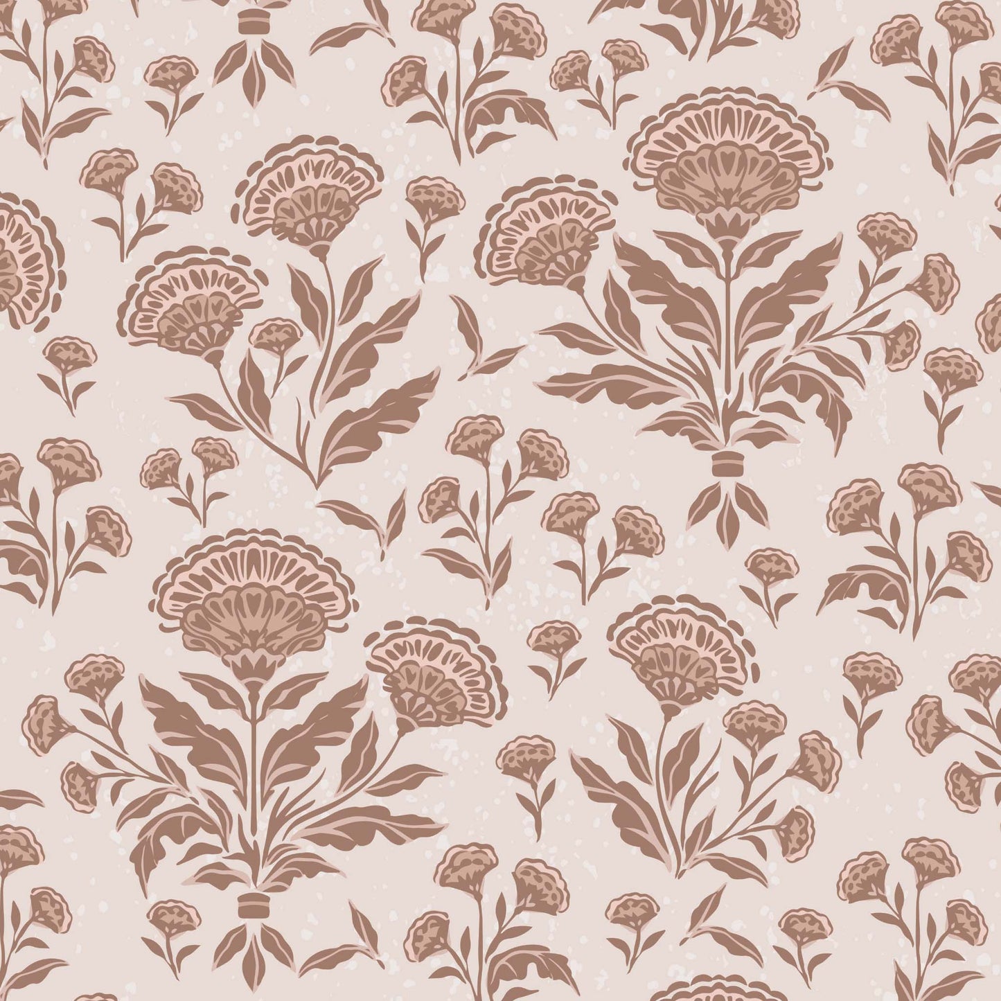 Patterned wallpaper with floral design