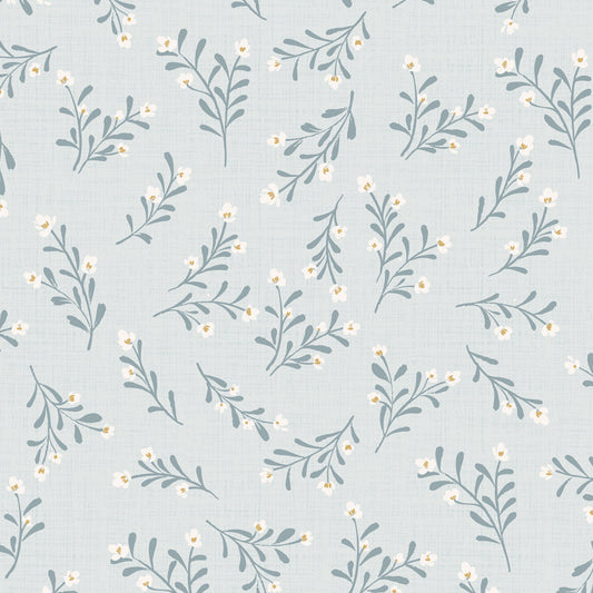 Jasmine Wallpaper in Sky shown close up.