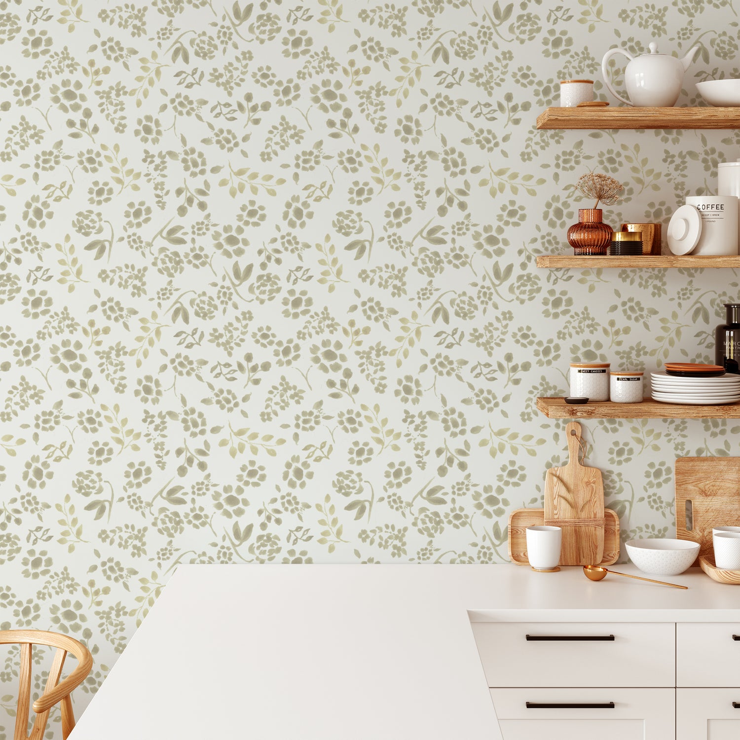 Transform any space into a chic and sophisticated haven with Jules Wallpaper. Its delicate and feminine design adds a touch of elegance to any room, creating an exclusive and luxurious atmosphere.