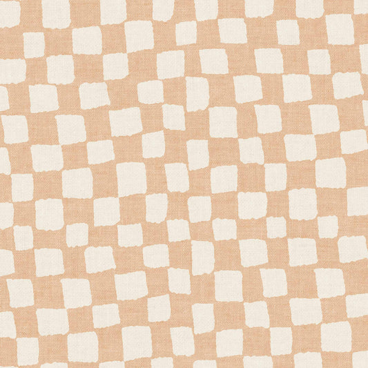 Transform your space with Lazy Checkers Wallpaper – Coral. Featuring playful, uneven visuals for a dynamic, three-dimensional look, this wallpaper can bring a sense of movement and energy to any room.