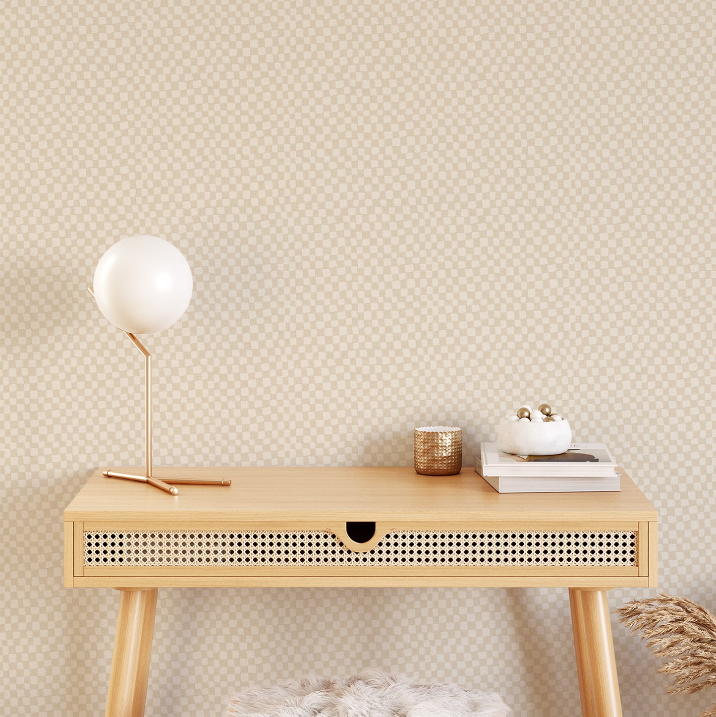 Transform your space with Lazy Checkers Wallpaper – Cream. Featuring playful, uneven visuals for a dynamic, three-dimensional look, this wallpaper can bring a sense of movement and energy to any room.