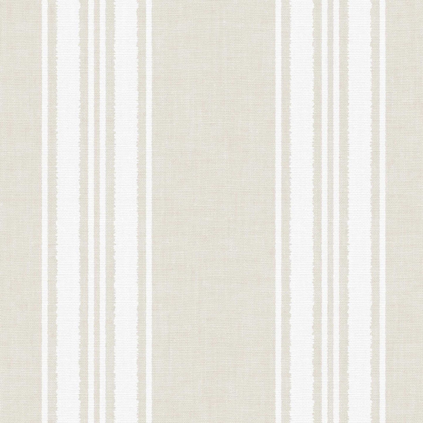 Linen Stripes Wallpaper in Cream shown in a closeup view