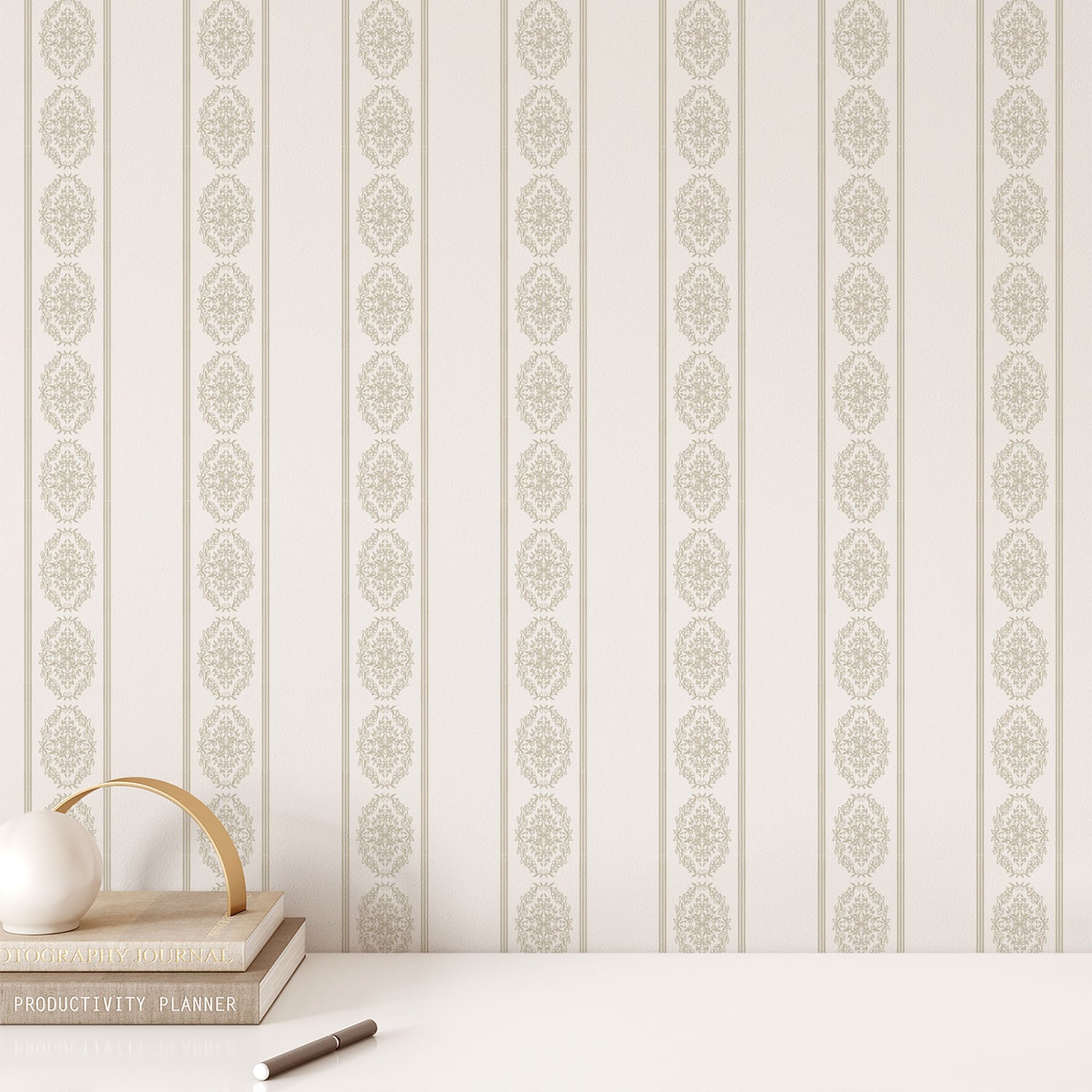 Upgrade your home decor with Milton Wallpaper. Its high-end look and stunning design will elevate any room. Made with top-quality materials, this wallpaper is the perfect choice for adding a touch of elegance to your space. Transform your walls and create a beautiful, sophisticated atmosphere shown full size image.