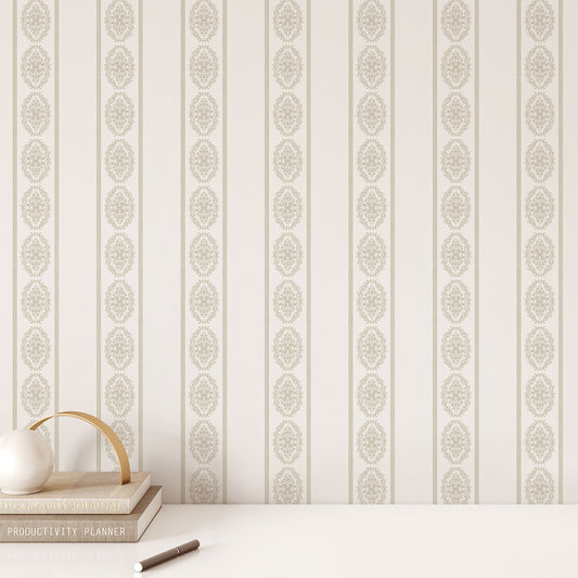 Upgrade your home decor with Milton Wallpaper. Its high-end look and stunning design will elevate any room. Made with top-quality materials, this wallpaper is the perfect choice for adding a touch of elegance to your space. Transform your walls and create a beautiful, sophisticated atmosphere shown full size image.