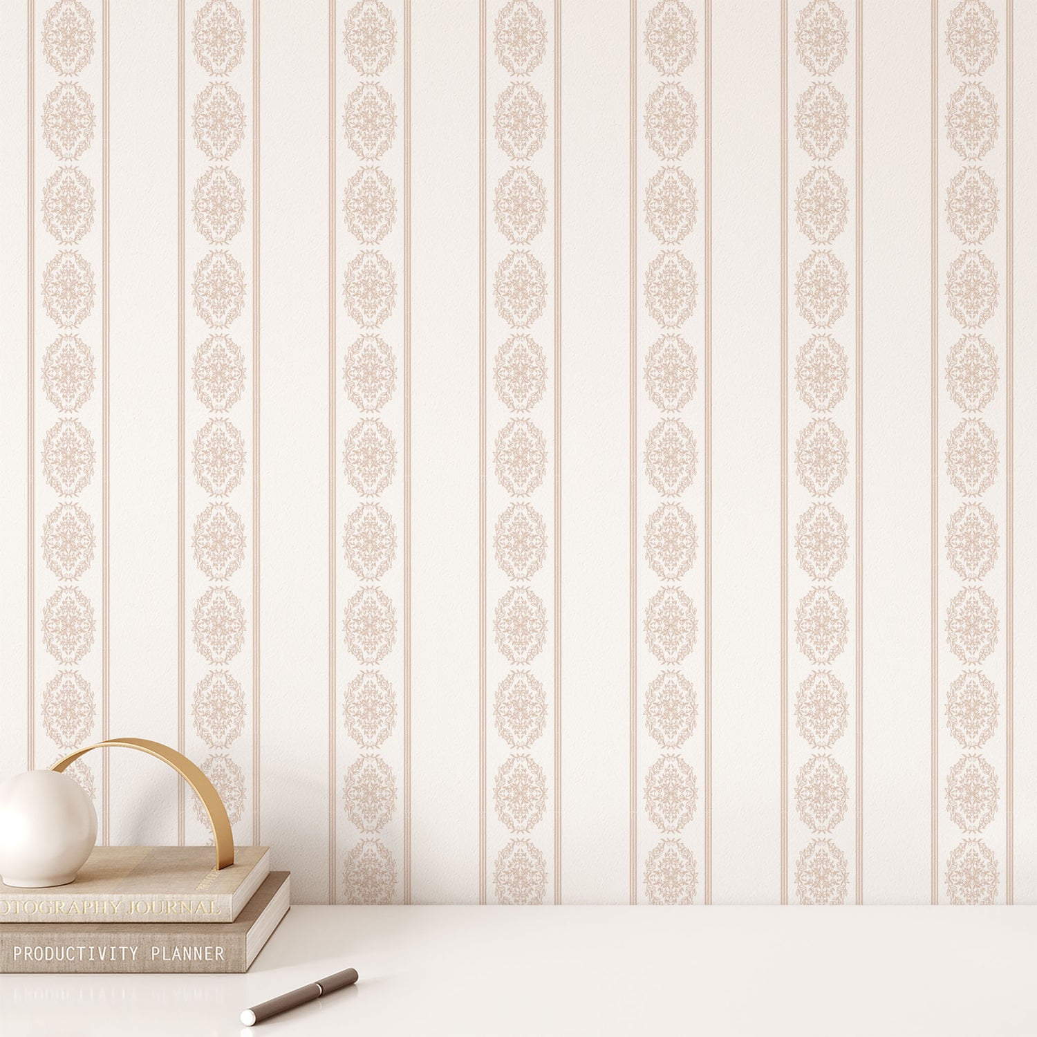 Made with top-quality materials, this wallpaper is the perfect choice for adding a touch of elegance to your space shown in full size image.