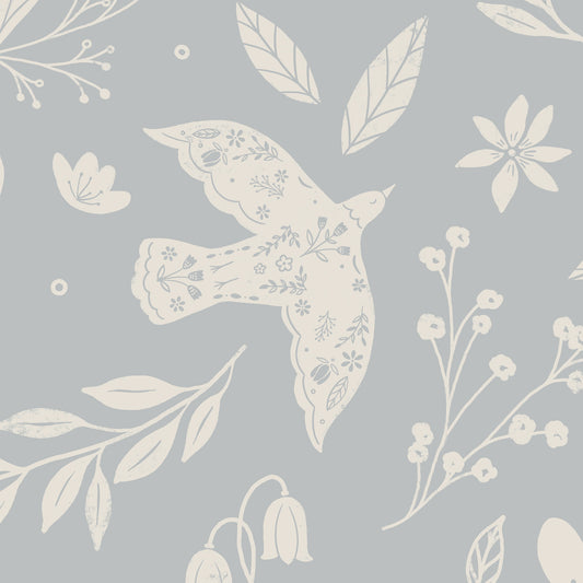 Dove of Peace Wallpaper - Gray