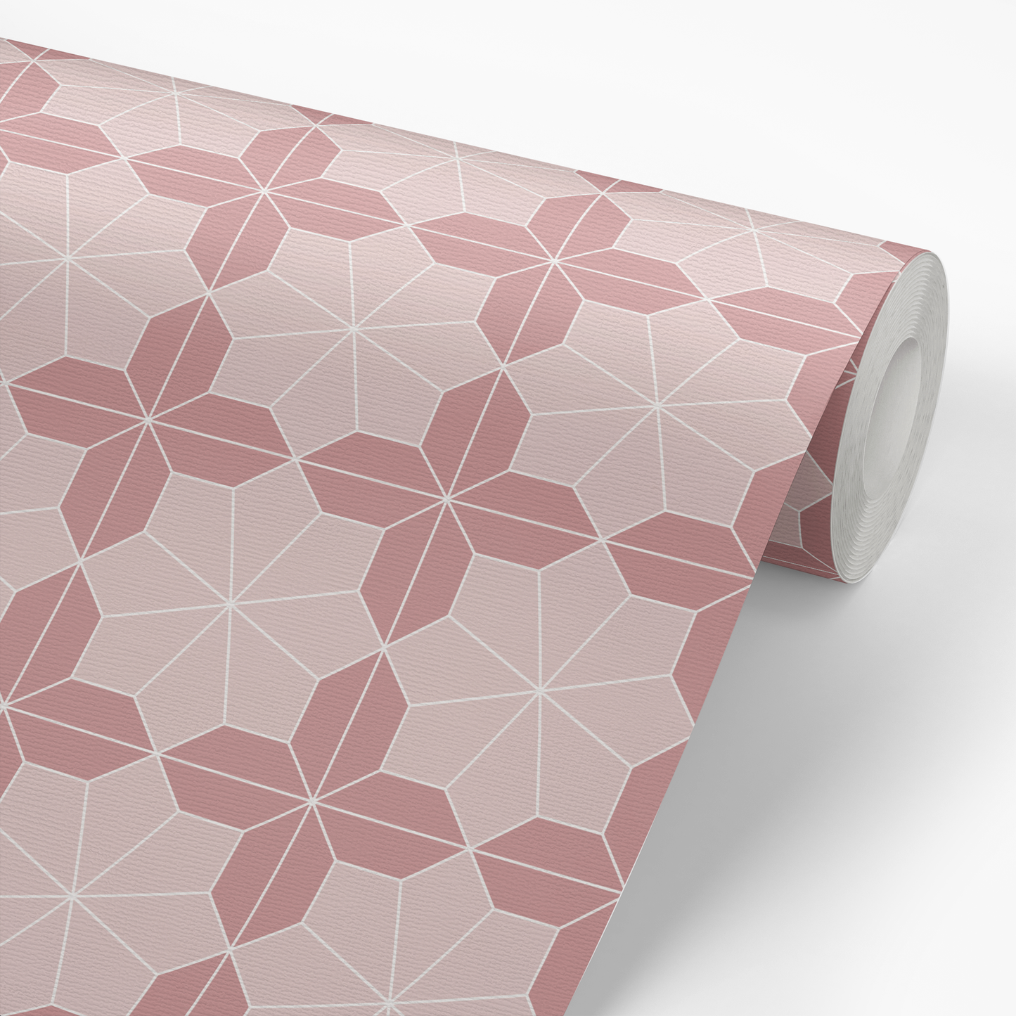 Floral Mosaic Wallpaper - Pinks