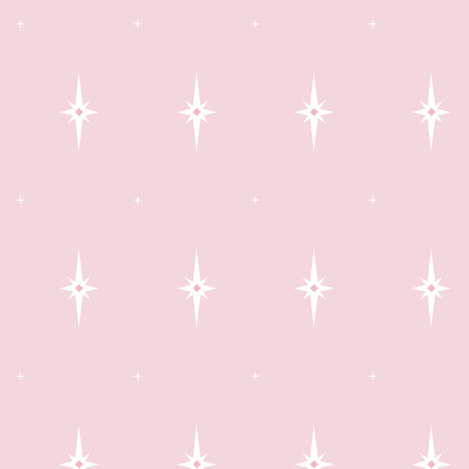 White star shapes on a pink background