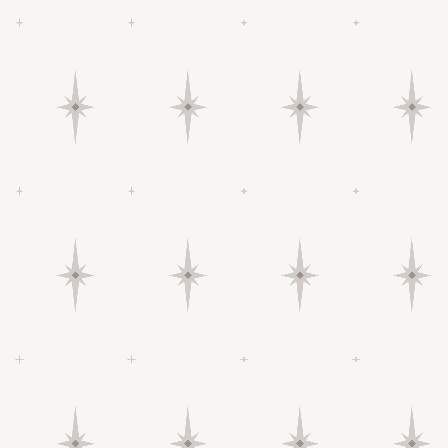 Star-shaped decorations on a white background