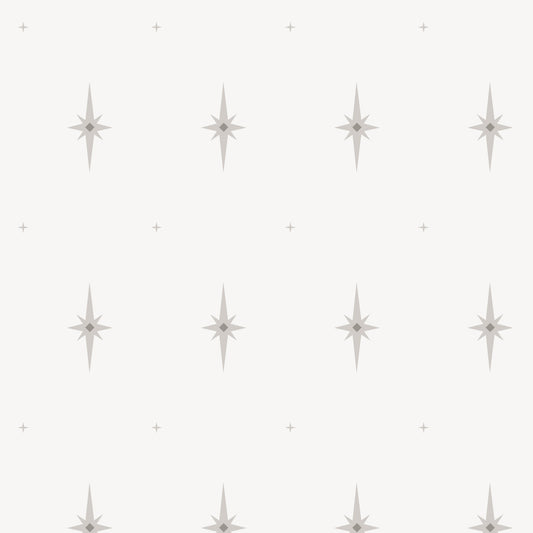 Star-shaped decorations on a white background