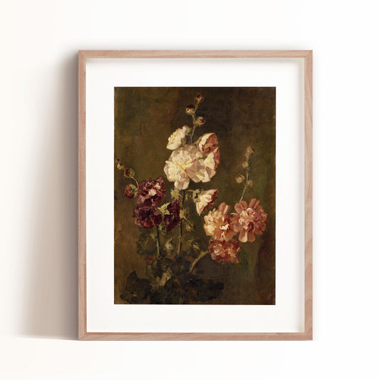 Midnight Florals Art Print