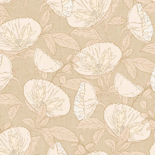Bring the beauty of nature into your home with this stunning Spring Cosmos Wallpaper. Showcasing blooming colorful flowers, this wallpaper will make an exquisite statement in any room. Its smooth beige background makes it an inviting and timeless addition to your home.