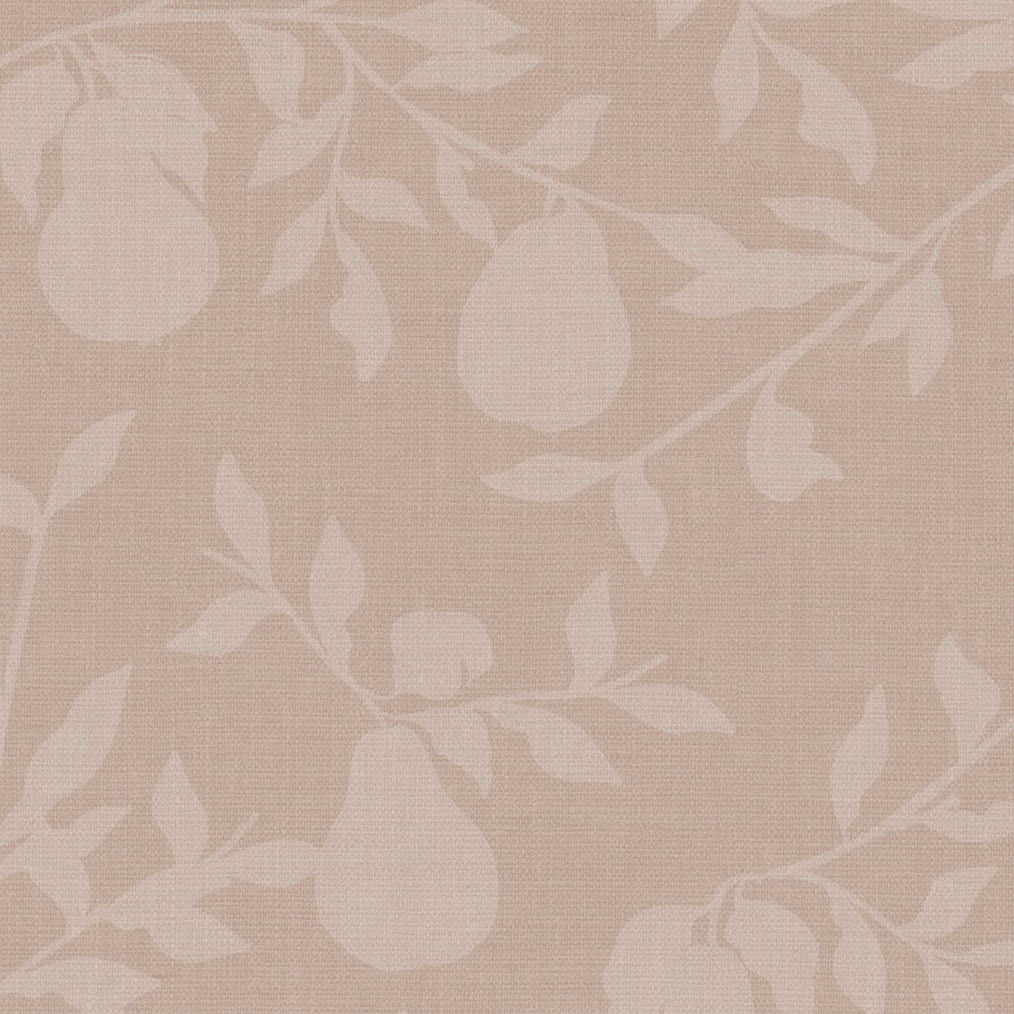 Closeup view of our Pears Wallpaper in Dusty Peach.