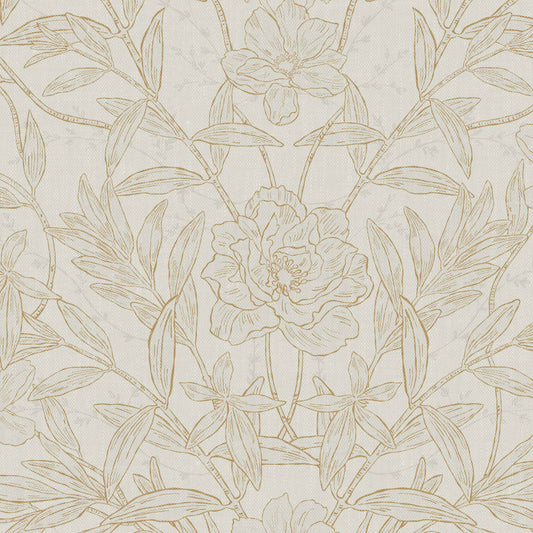 Our luxurious Peony Garden Wallpaper in Bone adds a majestic touch of sophistication to any space. Its distinctive classic peonies are guaranteed to add a sense of elegance to any wall. 