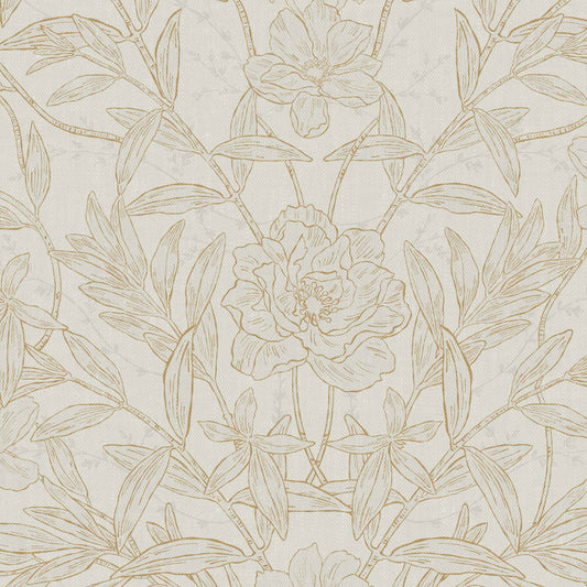 Our luxurious Peony Garden Wallpaper in Bone adds a majestic touch of sophistication to any space. Its distinctive classic peonies are guaranteed to add a sense of elegance to any wall.