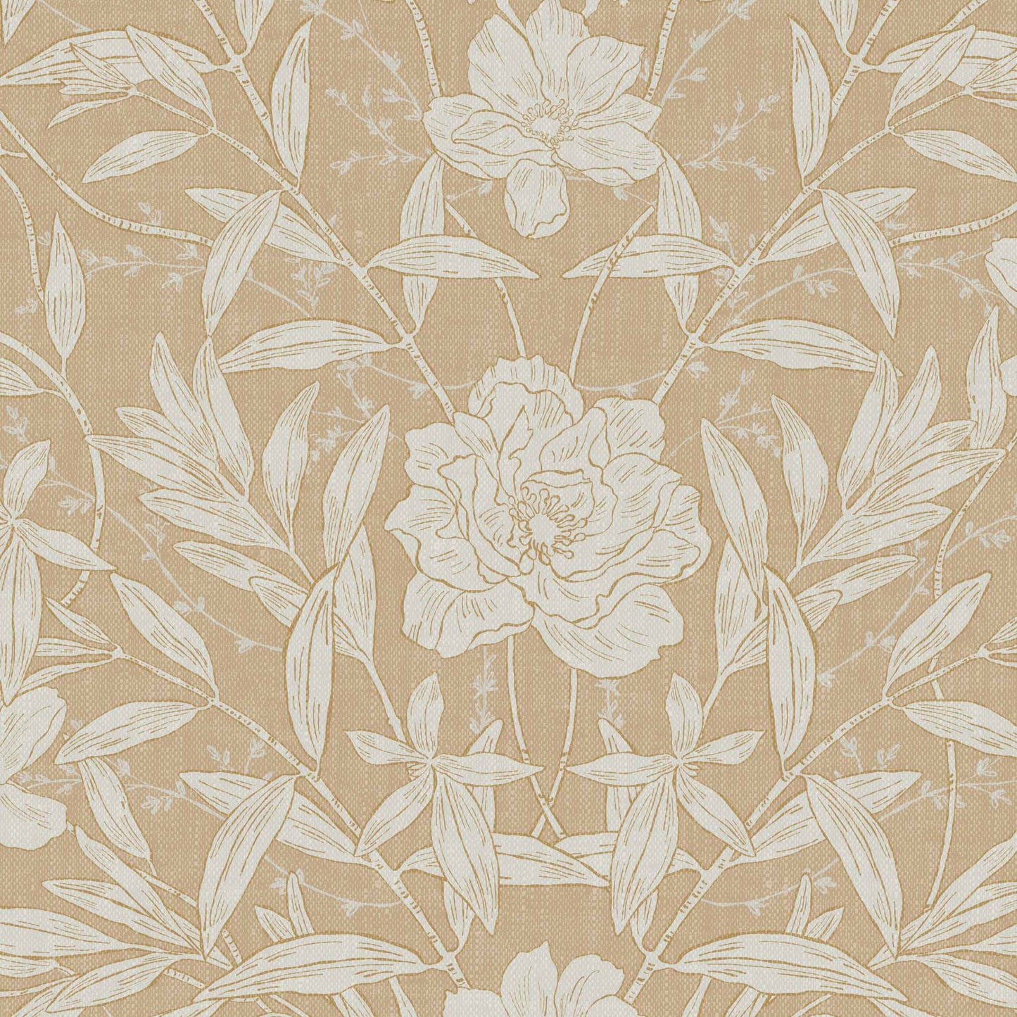 Our luxurious Peony Garden Wallpaper in Tan adds a majestic touch of sophistication to any space. Its distinctive classic peonies are guaranteed to add a sense of elegance to any wall. 