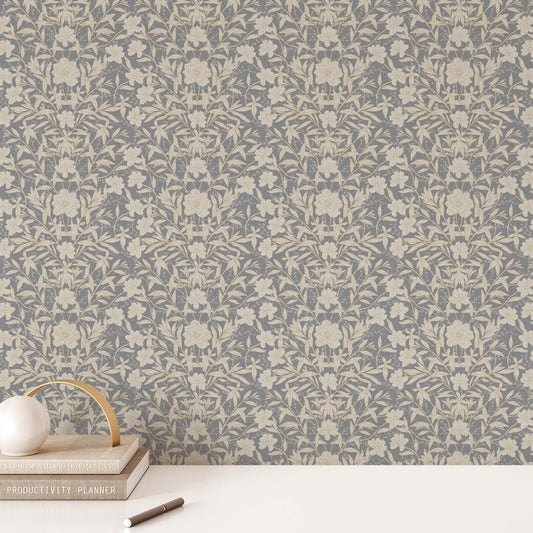 Our luxurious Peony Garden Wallpaper in Denim Blue adds a majestic touch of sophistication to any space. Its distinctive classic peonies are guaranteed to add a sense of elegance to any wall. 