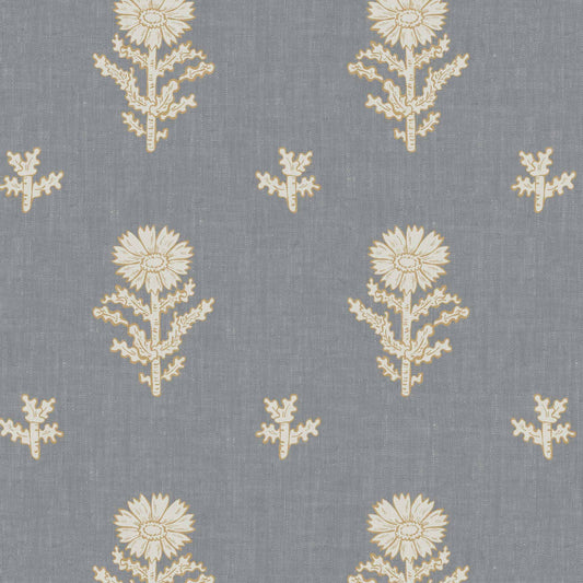 Add a touch of elegance and femininity to any room with our Small Vintage Floral Wallpaper in Denim Blue. Drawing from classic vintage designs, this wallpaper combines delicate florals with soft, subtle tones to create an ambience of comfort and refinement.