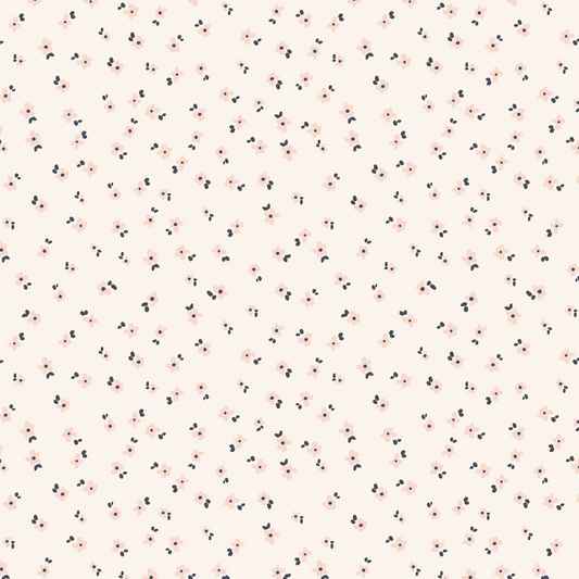 Our Snow in Summer removable peel and stick wallpaper in Blush shown up close.