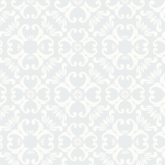 Ayara's peel and stick removable Spanish Tiles Wallpaper in Snow featured up close.