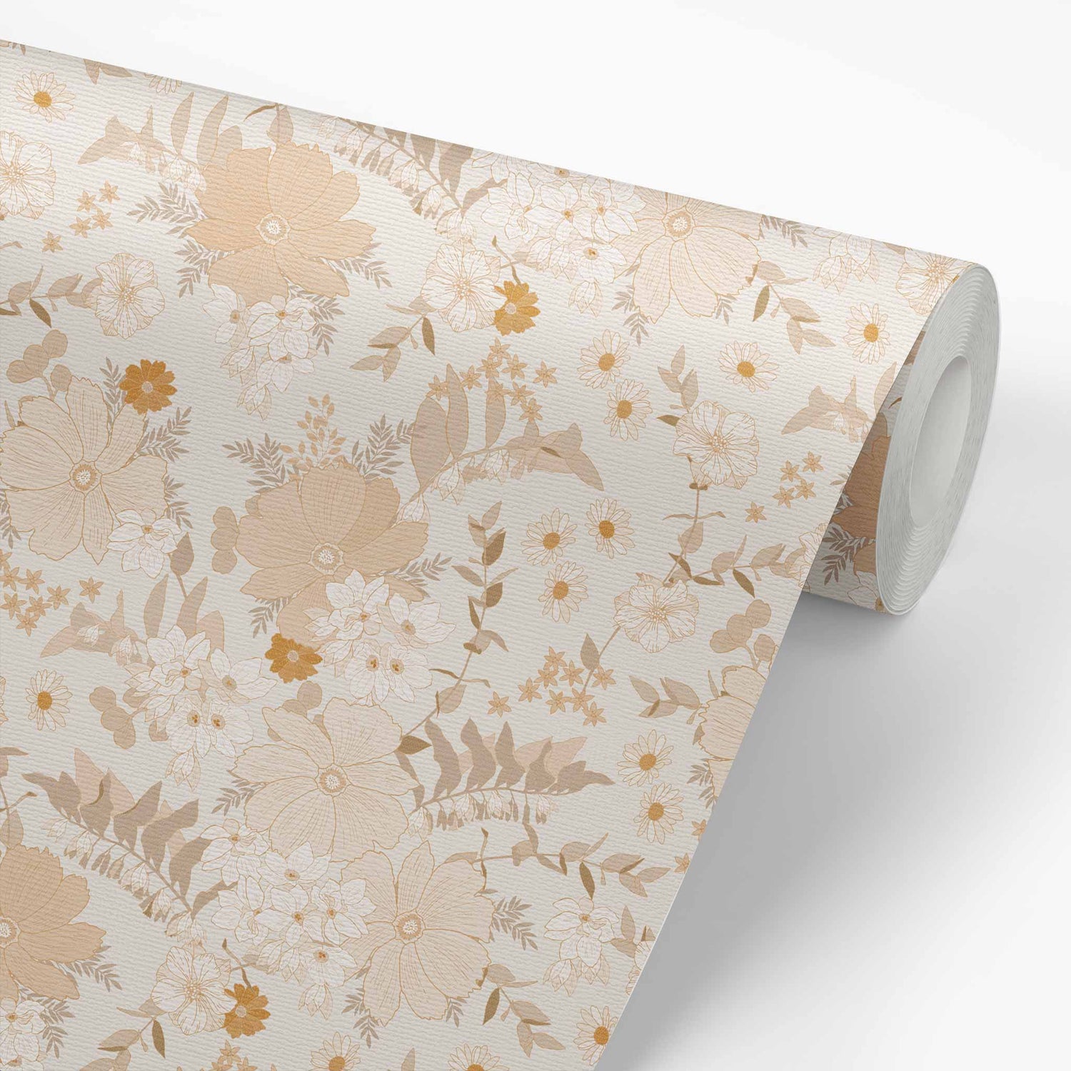 Our Spring Florals Wallpaper in Cream is a statement-making solution, featuring elegant flowers to add a touch of springtime beauty to your home. 
