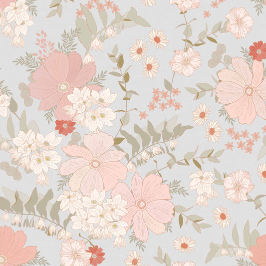 Our Spring Florals Wallpaper is a statement-making solution, featuring elegant flowers to add a touch of springtime beauty to your home.