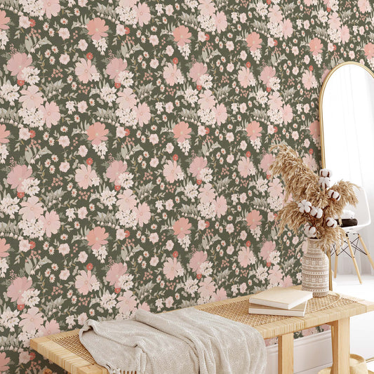 Make your walls bloom with delight! Our Spring Florals Wallpaper is a statement-making solution, featuring elegant flowers to add a touch of springtime beauty to your home.