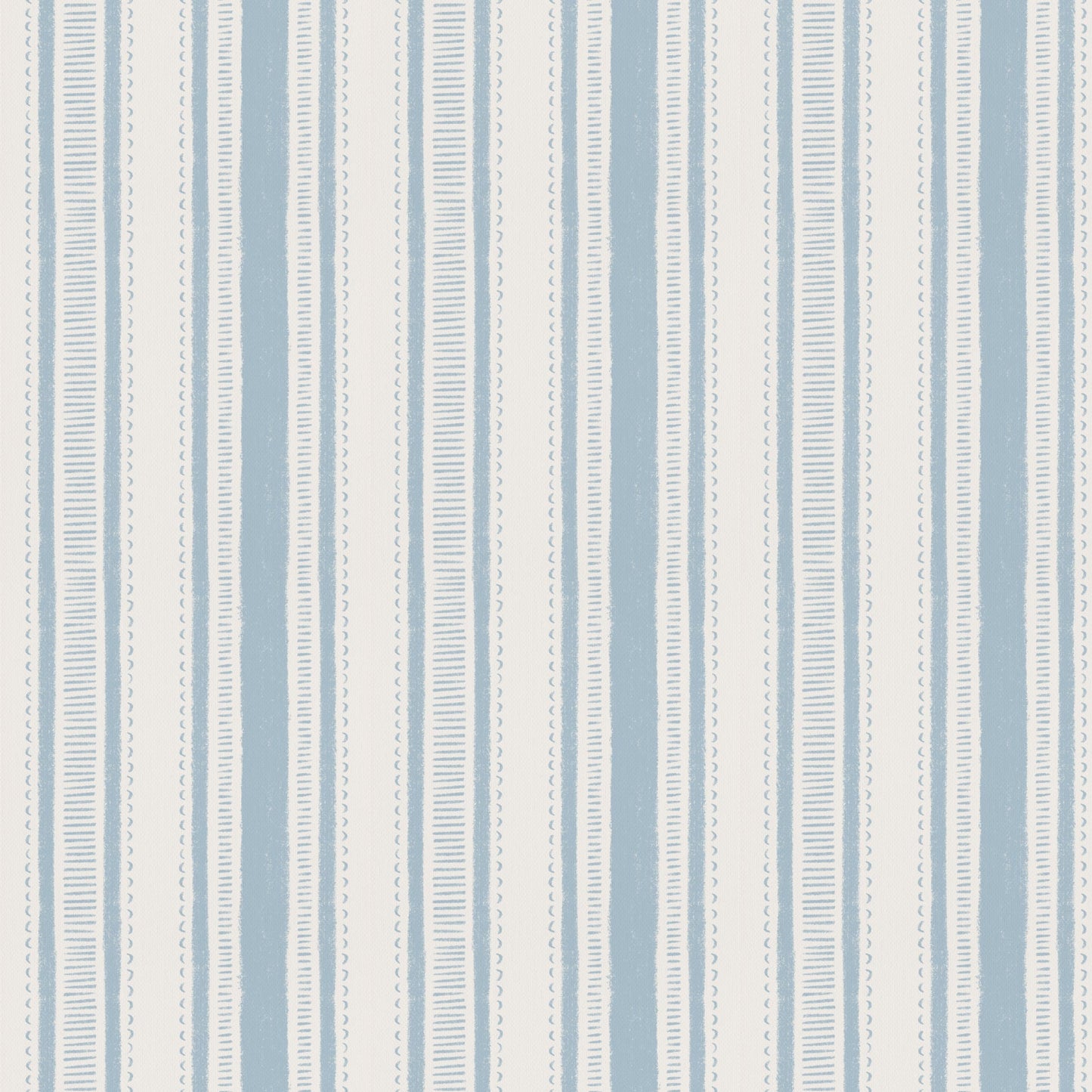 Cottage Stripes in Blue shown close up.
