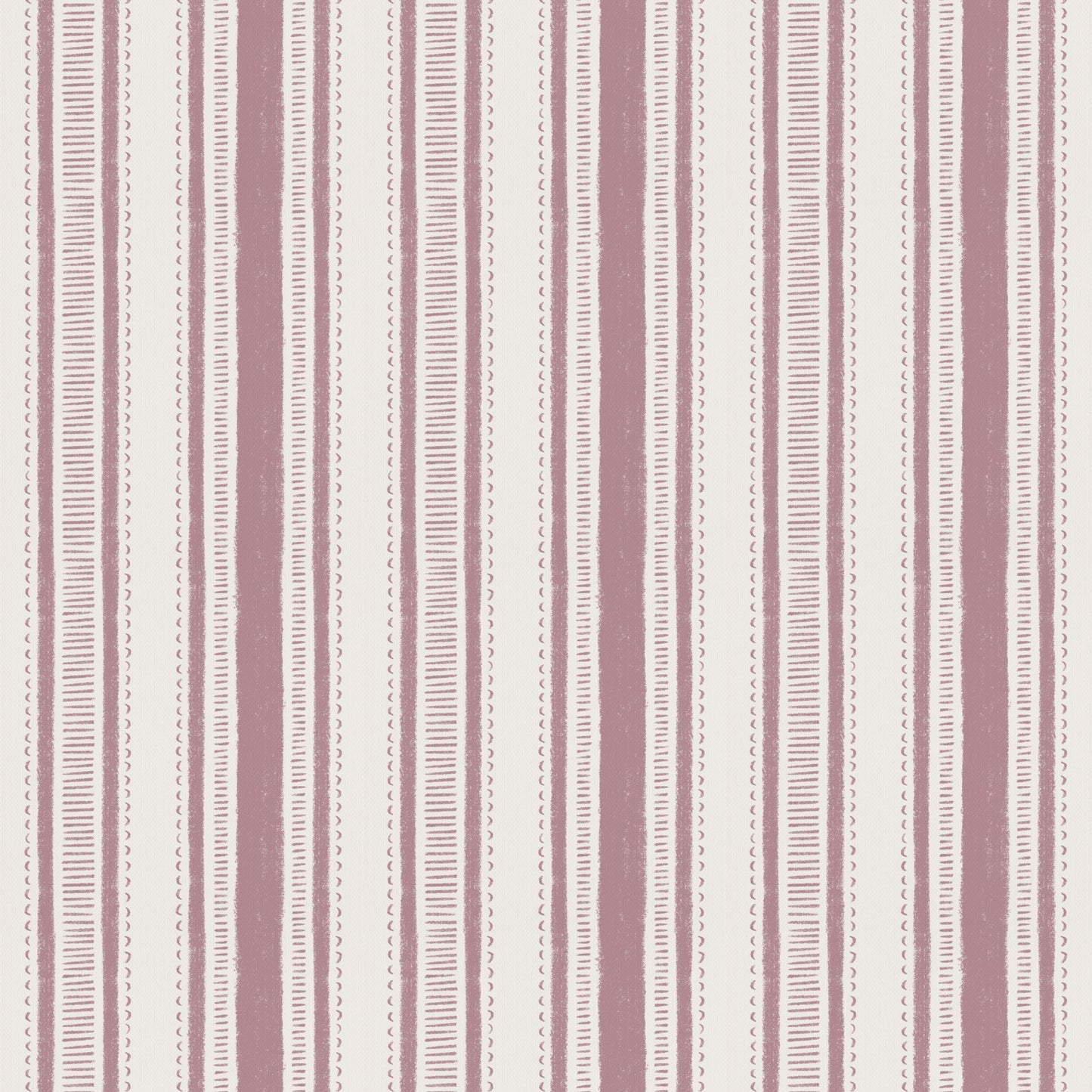 Cottage Stripes in Mauve shown close up.