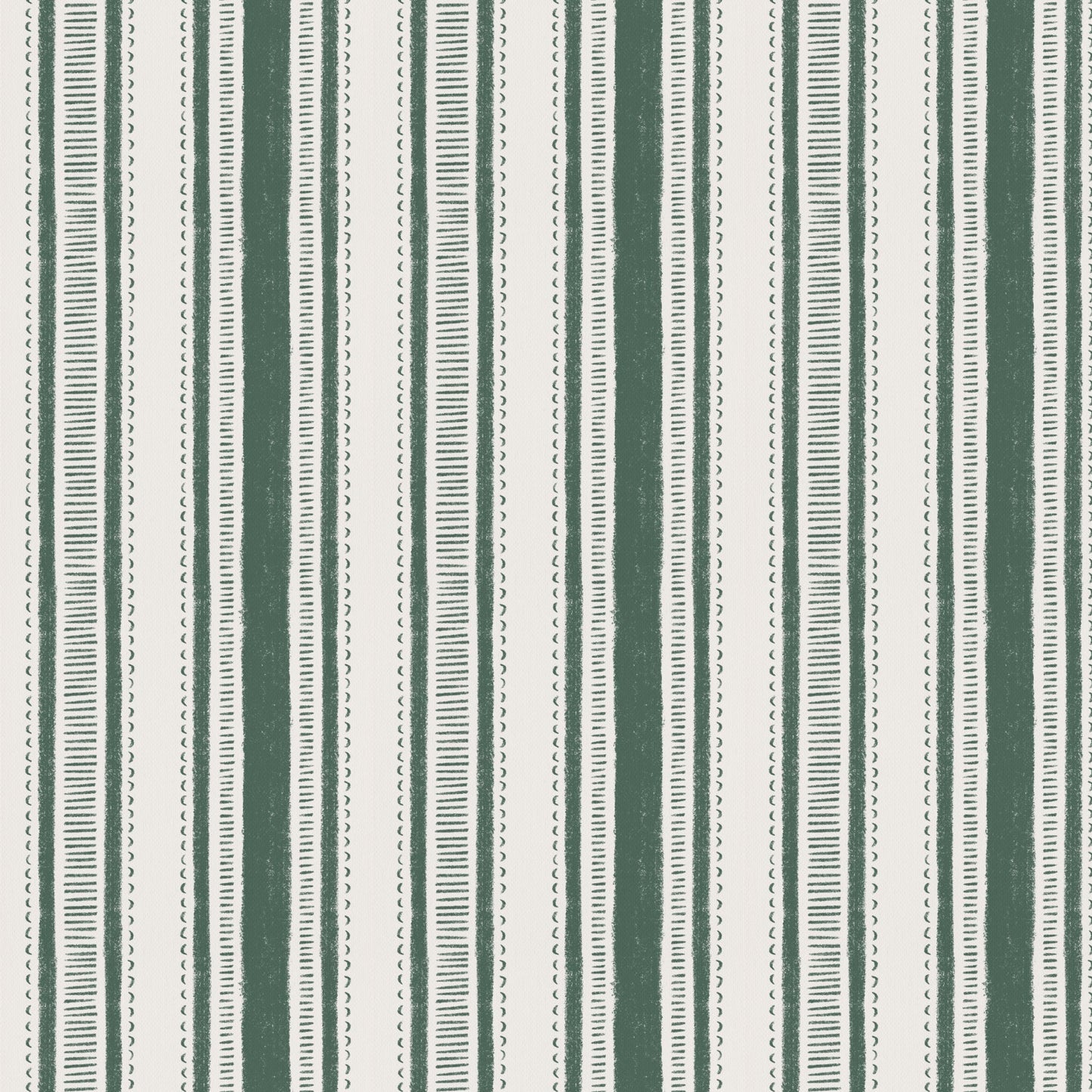 Cottage Stripes in Pine shown close up.