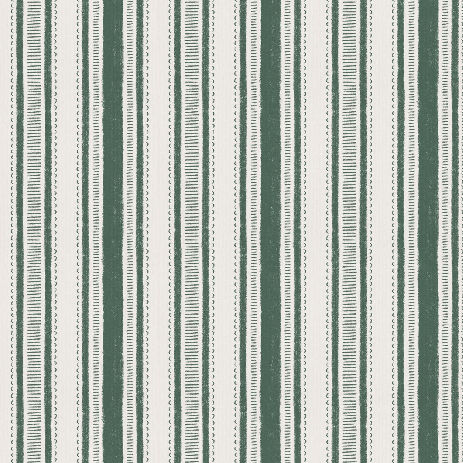Cottage Stripes in Pine shown close up.