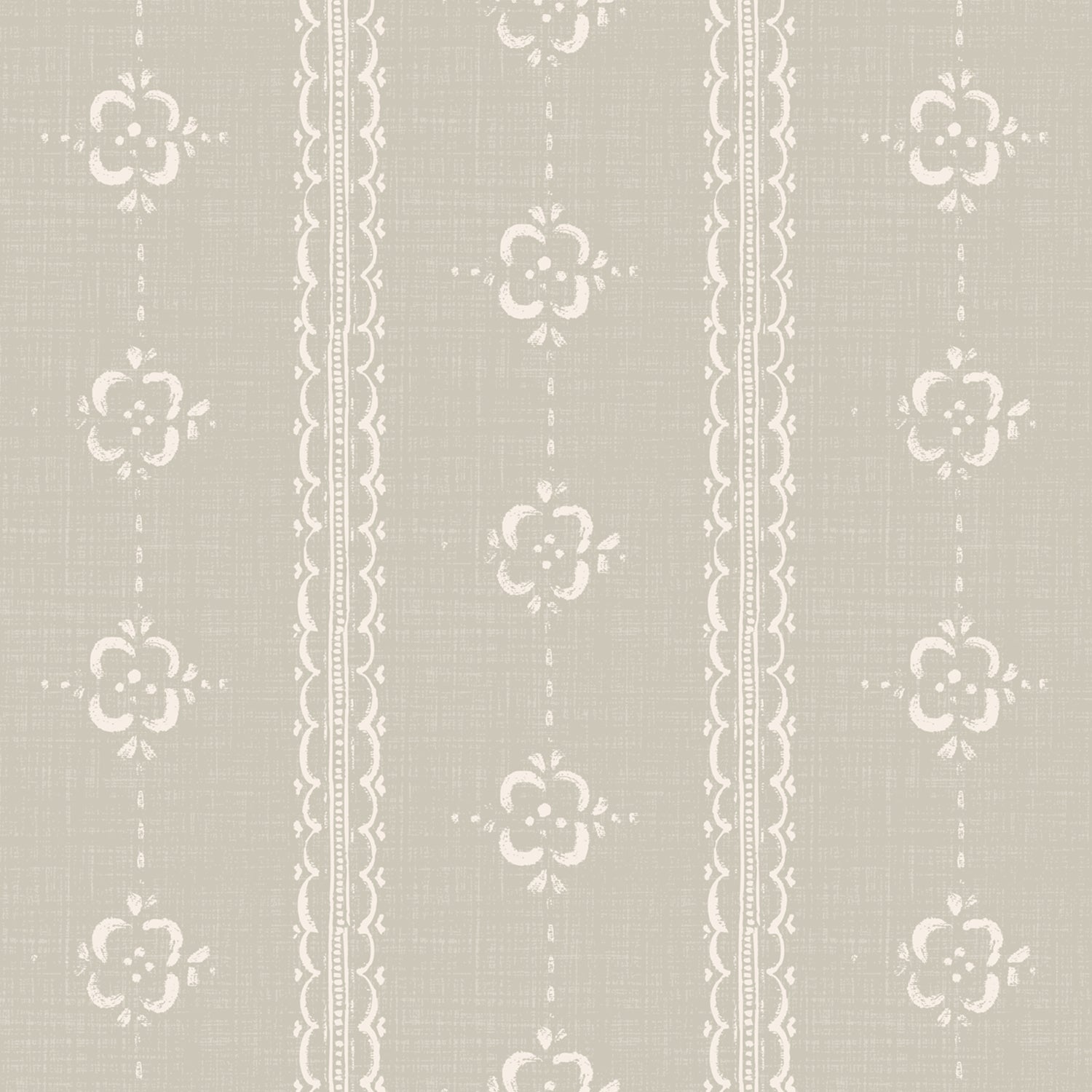 Time Worn Wallpaper in Neutral shown close up.