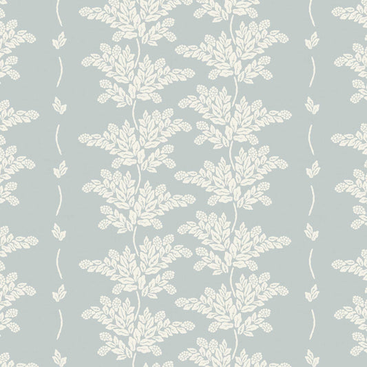 Closeup view of our Elegant Branches Wallpaper in Pale Blue