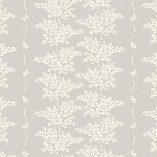 Closeup view of our Elegant Branches Wallpaper in Portland Gray