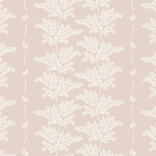 Closeup view of our Elegant Branches Wallpaper in Soft Pink