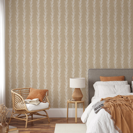 Make your space come alive with this Vertical Vines Wallpaper. Its distinctive vertical lines add texture and class, creating a sophisticated, modern look that exudes elegance and exclusivity. 