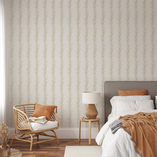 Make your space come alive with this Vertical Vines Wallpaper. Its distinctive vertical lines add texture and class, creating a sophisticated, modern look that exudes elegance and exclusivity.