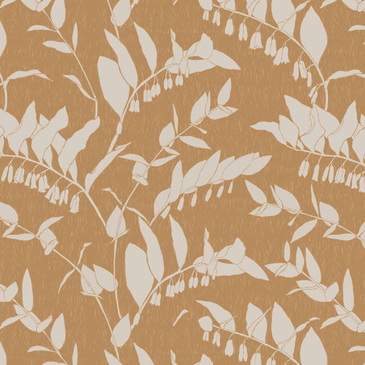 Vines Wallpaper in Tawny adds an appreciation of understated chicness to any interior, offering a funky and moody essence to any space it graces.