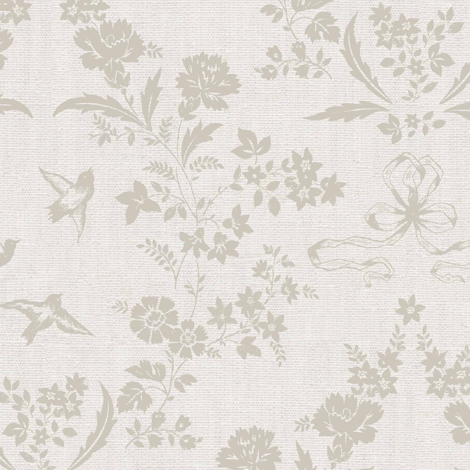 Coquette Vintage Garden in Neutral shown up close.