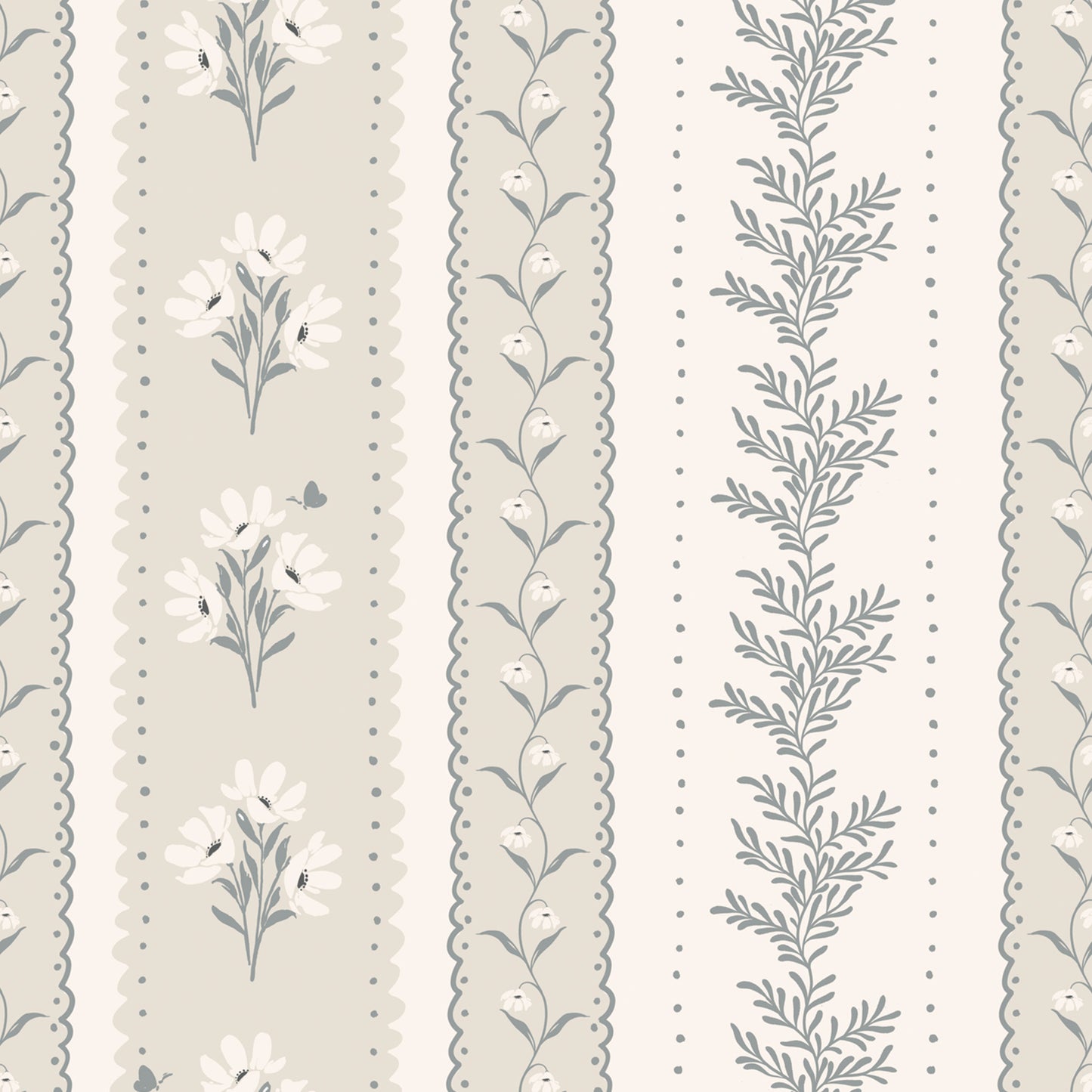 Vintage Stripes in Dusty Dream shown close up.
