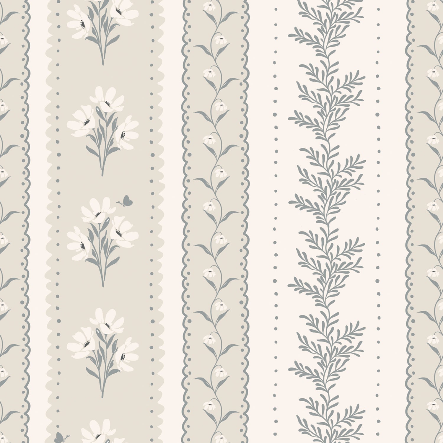 Vintage Stripes in Dusty Dream shown close up.