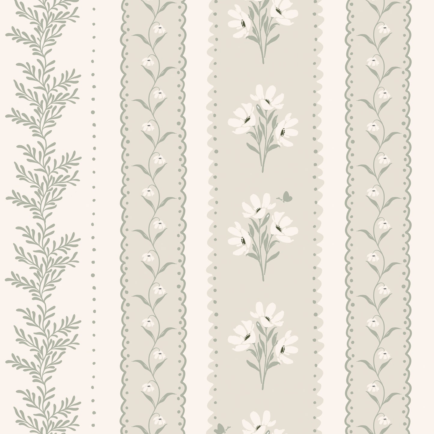 Vintage Stripes in Pebble Walk shown close up.