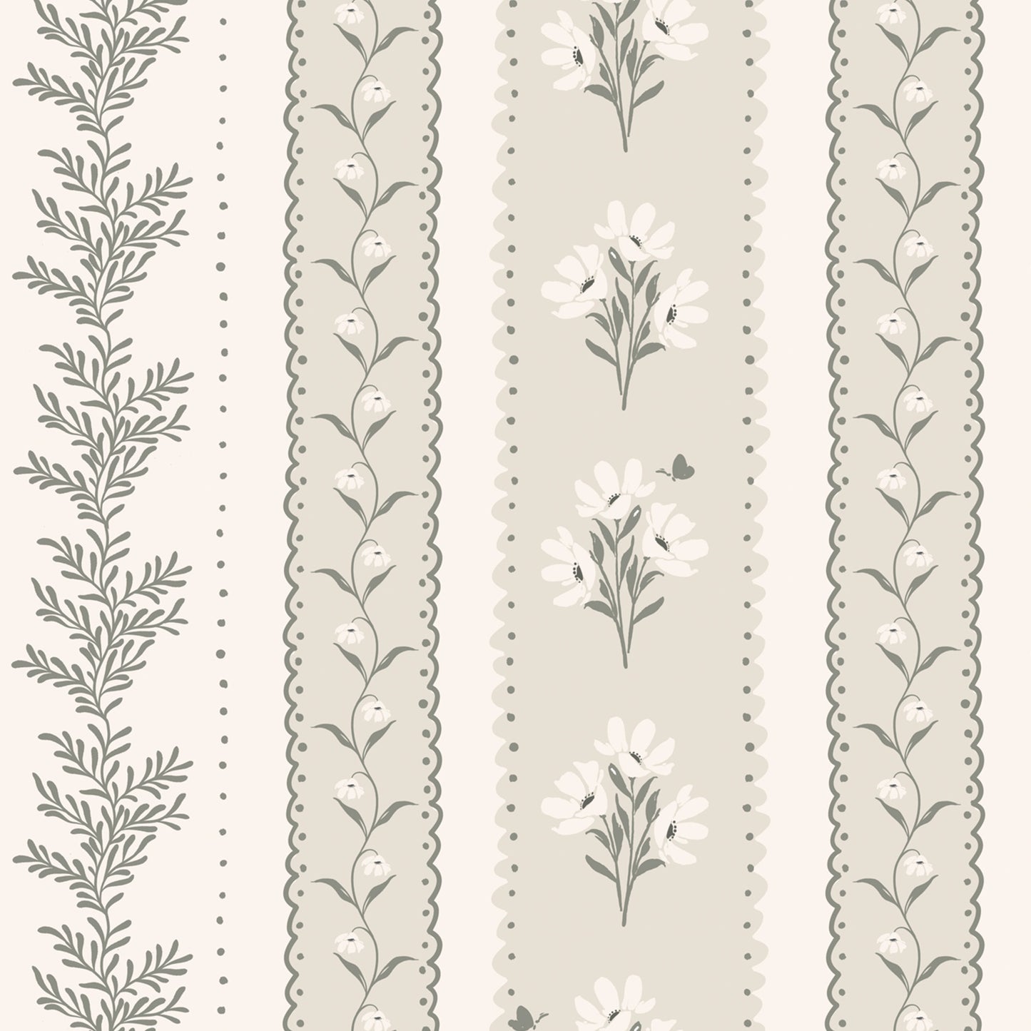 Vintage Stripes in Stone Creek shown close up.