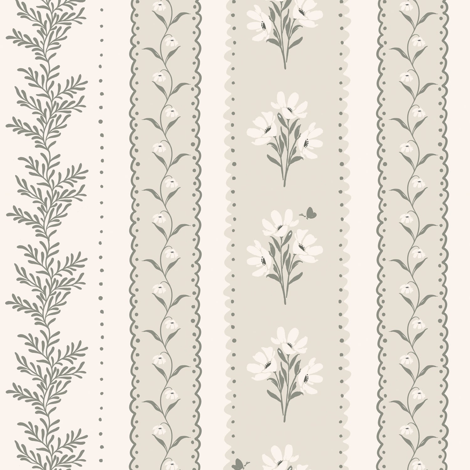 Vintage Stripes in Stone Creek shown close up.