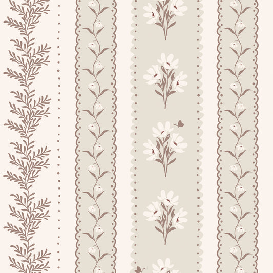 Vintage Stripes in Venis shown close up.